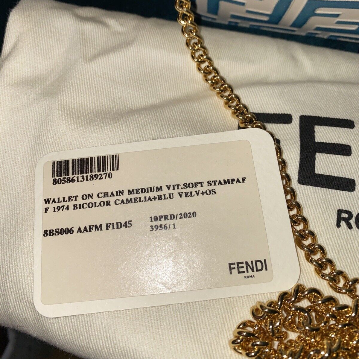 Fendi Leather Wallet On Chain