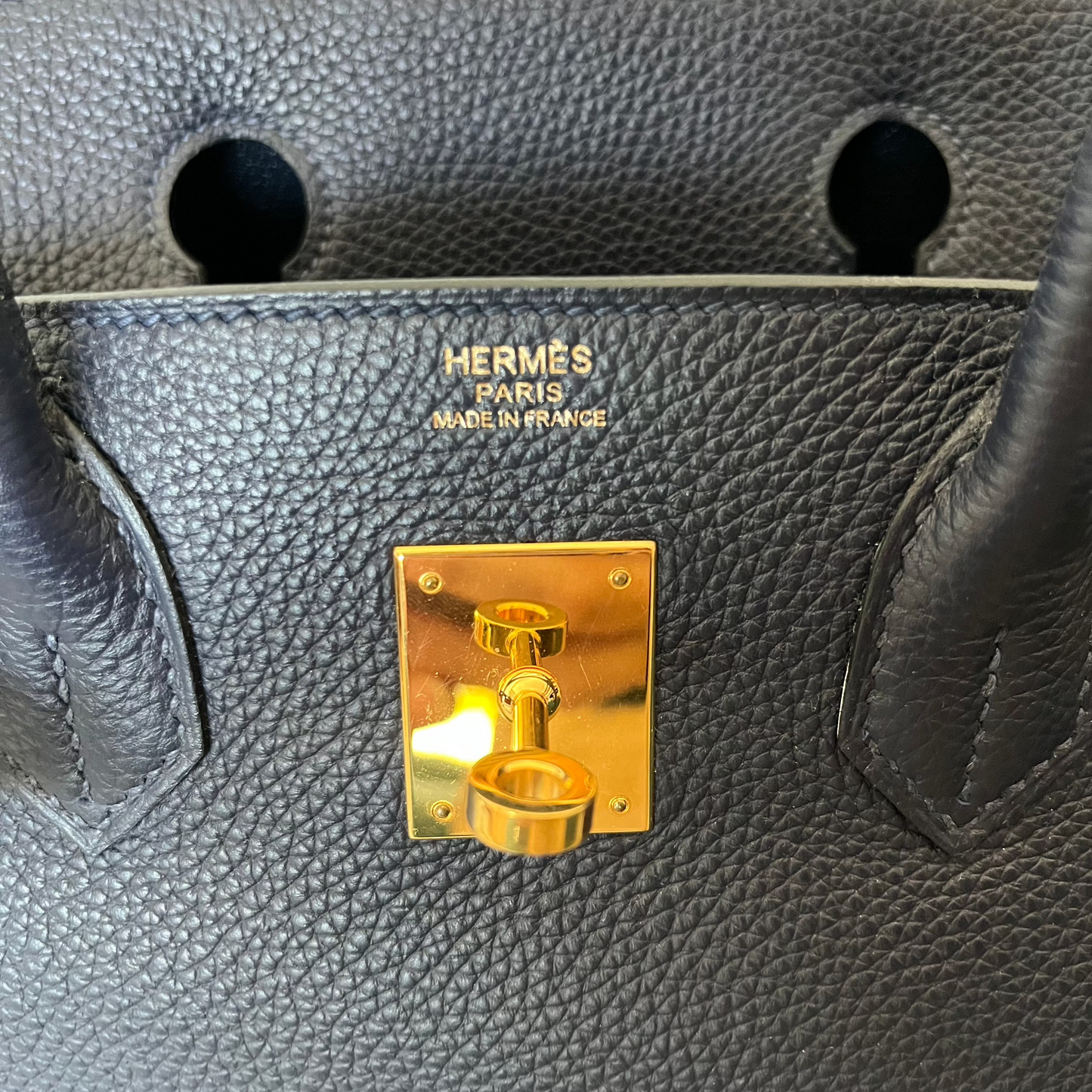 Hermes Birkin 30 Bleu Nuit with Gold Hardware