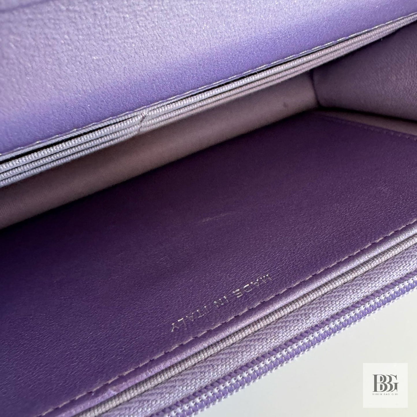 Chanel Wallet on Chain Iridescent Purple