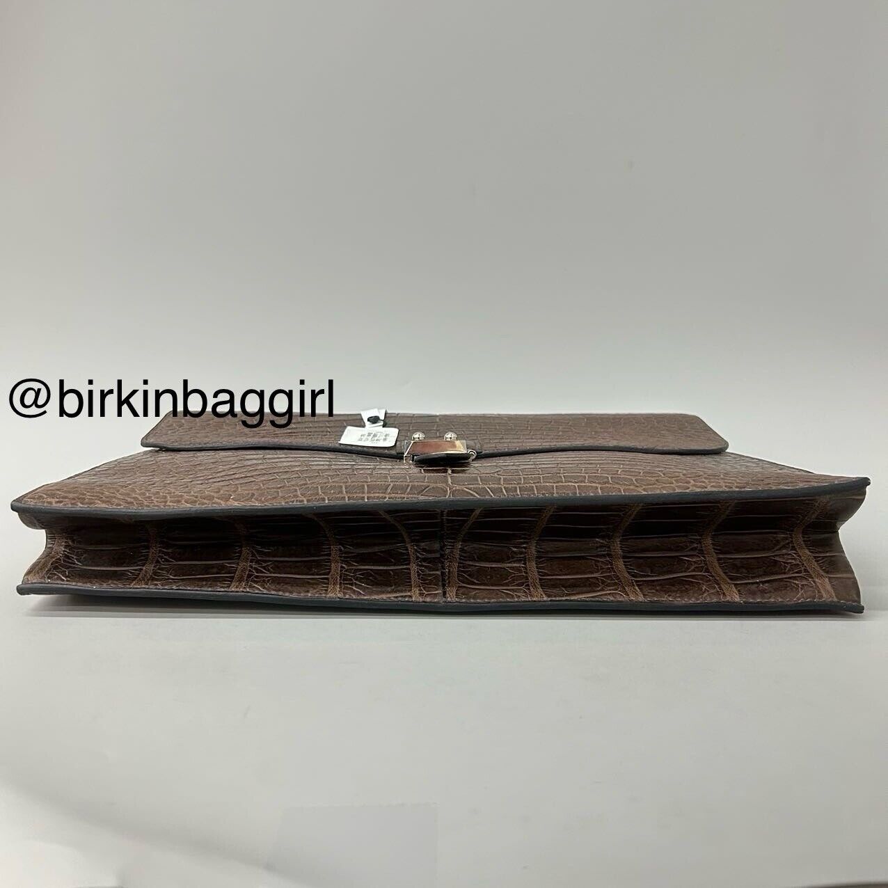 Hermès Sac A Depeche Porosus Crocodile Briefcase 38cm
