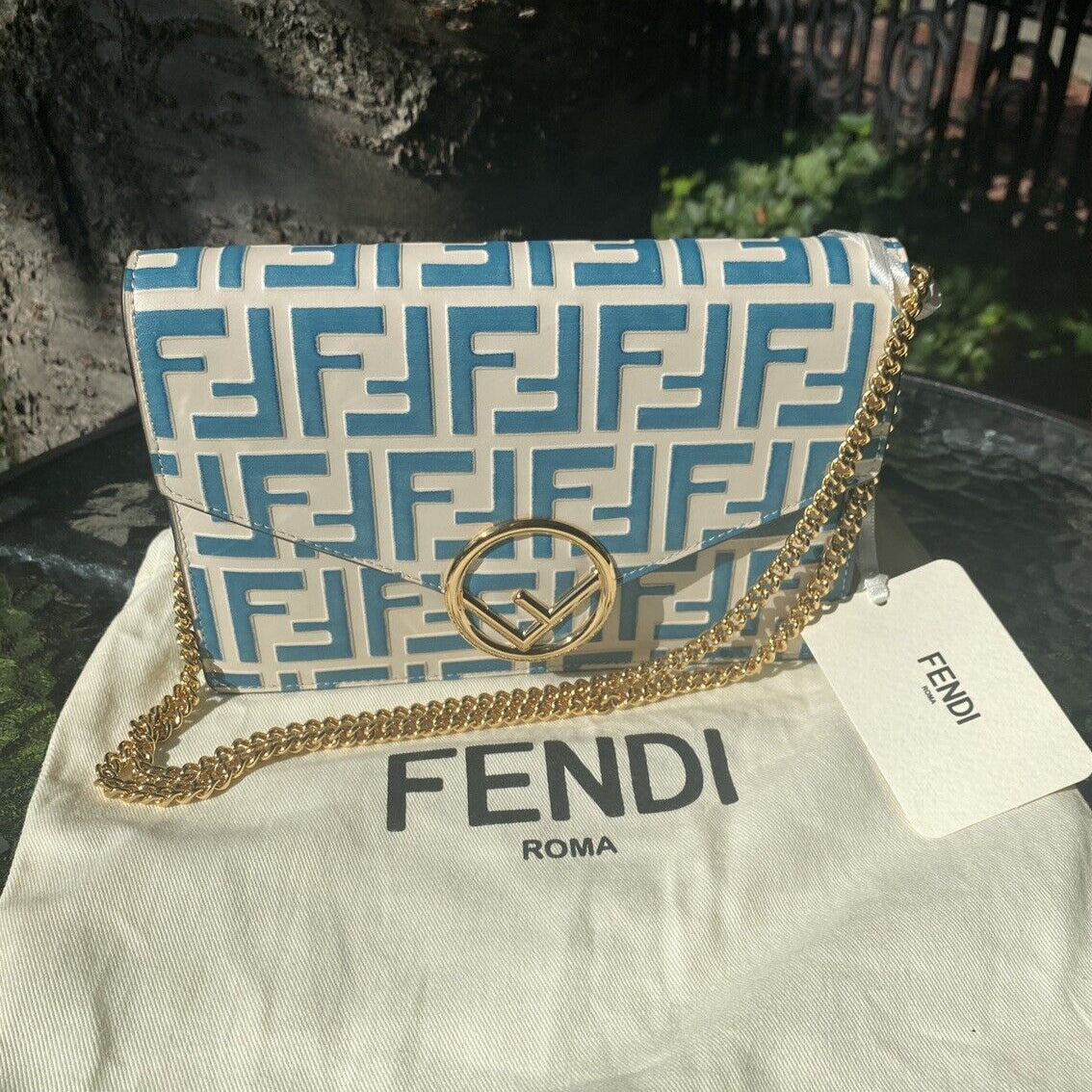 Fendi Leather Wallet On Chain