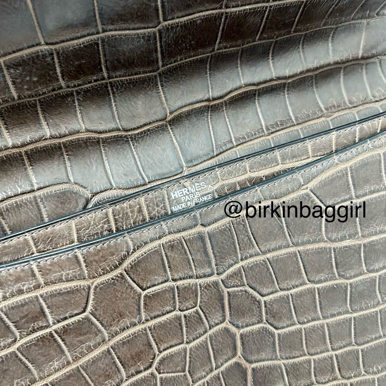 Hermès Sac A Depeche Porosus Crocodile Briefcase 38cm