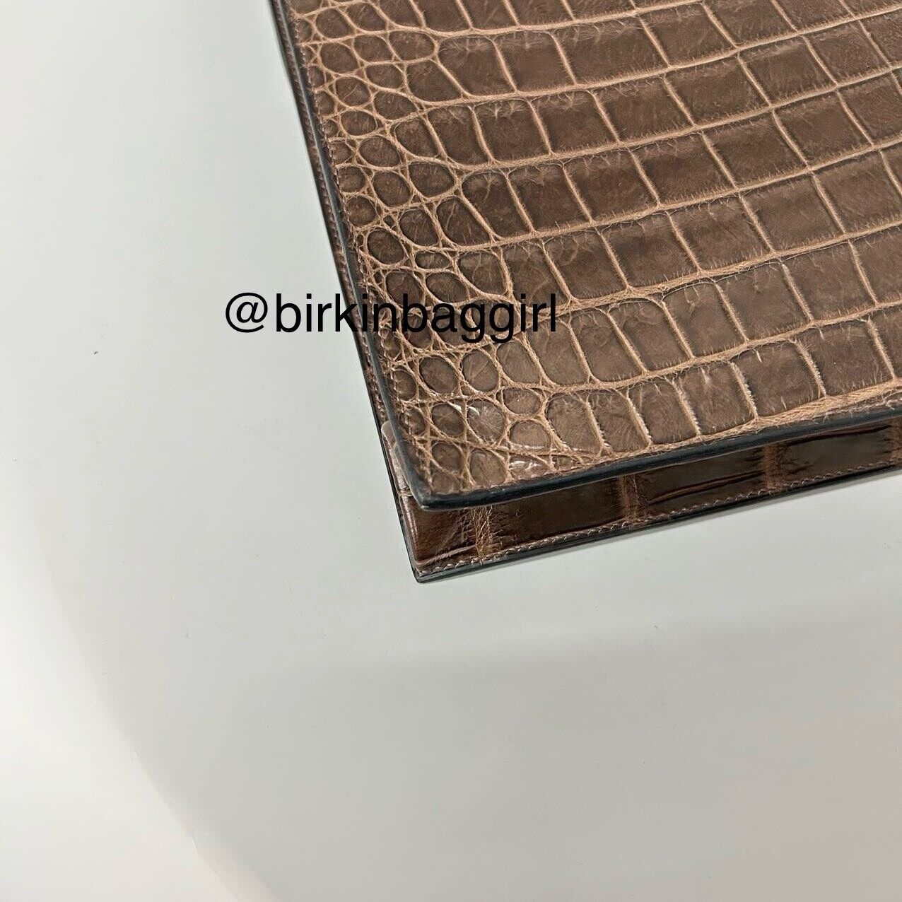 Hermès Sac A Depeche Porosus Crocodile Briefcase 38cm