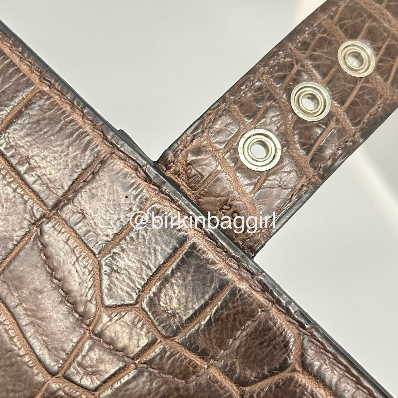 Hermès Sac A Depeche Porosus Crocodile Briefcase 38cm