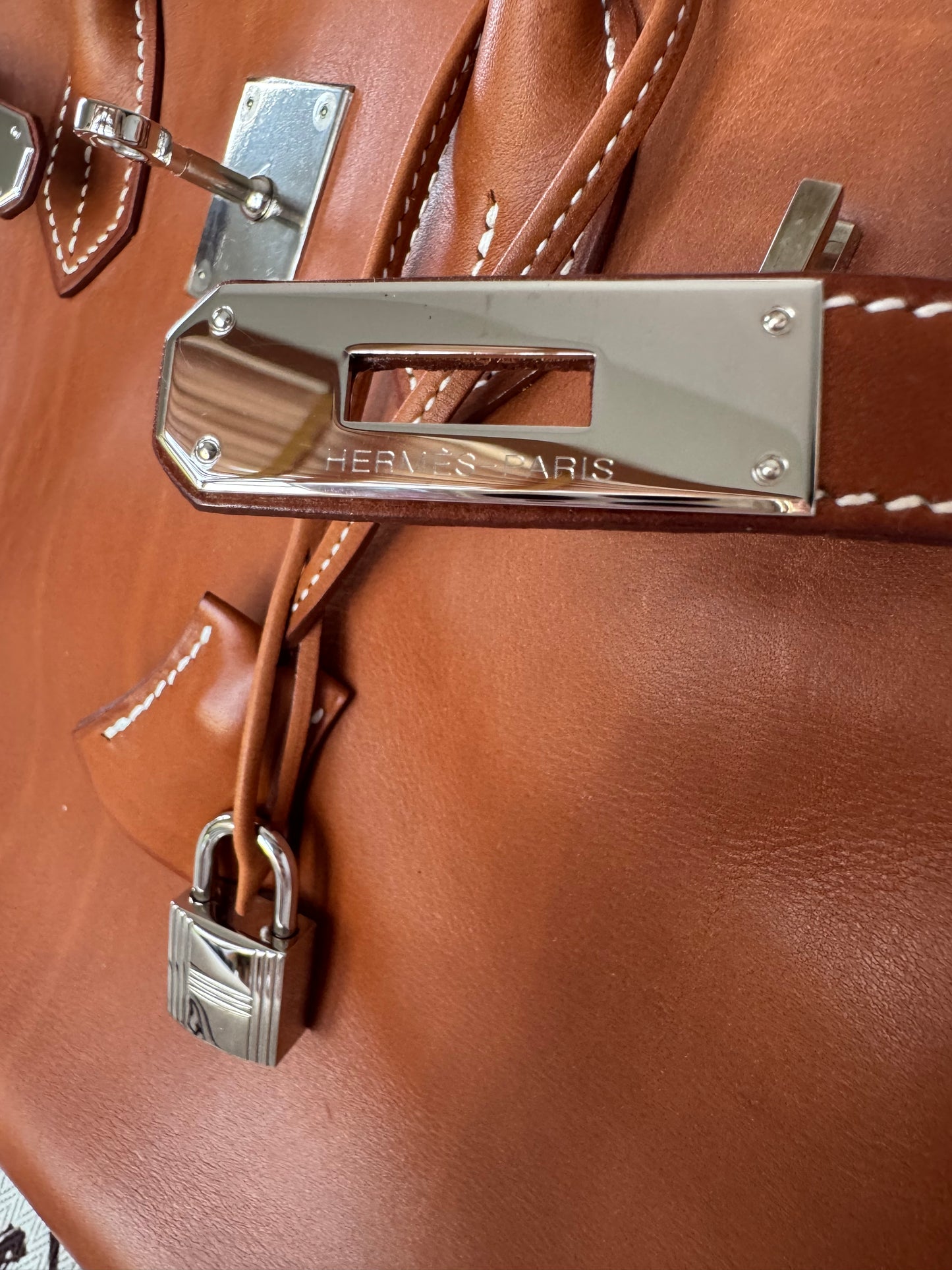 Birkin 30 Smooth Barenia Fauve Palladium Hardware